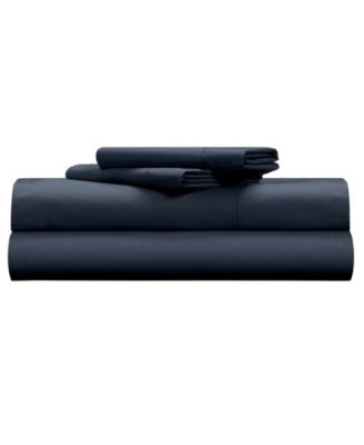 Pillow Guy - Classic Cool & Crisp 100% Cotton Percale 4-Piece Sheet Set- Cal King