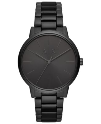 A|X Armani Exchange - Men's Cayde Black Stainless Steel Bracelet Watch 42mm