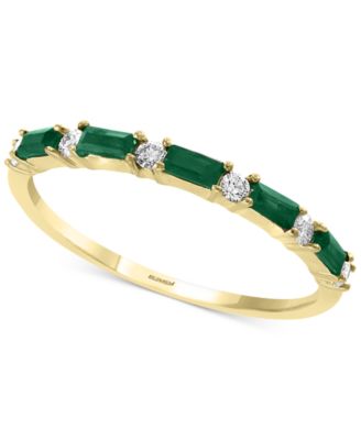 EFFY Collection - Gemstone and  Diamond (1/8 ct. t.w.) Stacking Ring in 14k Gold