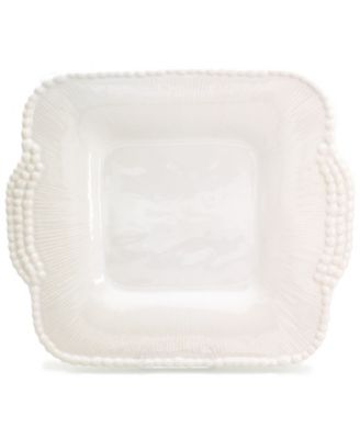 Euro Ceramica - SARAR SQUARE PLATTER WITH HANDLES