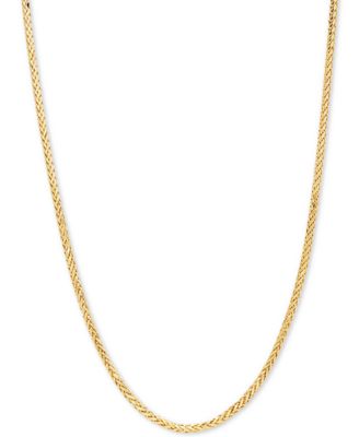 Italian Gold - Wheat Link 22" Chain Necklace in 14k Gold