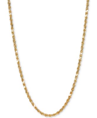 Italian Gold - Forza Rope 22" Chain Necklace in 14k Gold