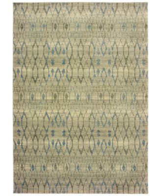 Oriental Weavers - Raleigh 1807H Ivory/Blue 6'7" x 9'6" Area Rug