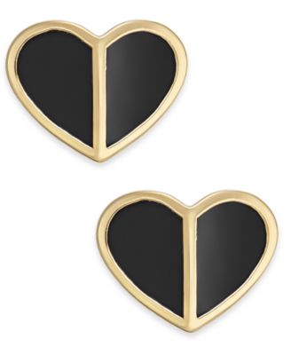 kate spade new york - Gold-Tone Heart Stud Earrings
