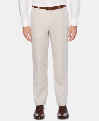 Apple - Men's Portfolio Modern-Fit Linen/Cotton Solid Dress Pants