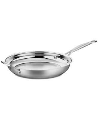 Cuisinart - Chef's Classic Stainless Steel 12" Skillet with Helper Handle
