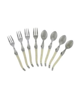 French Home - Laguiole 8-Pc. Dessert / Cocktail Set with Faux Ivory Handles