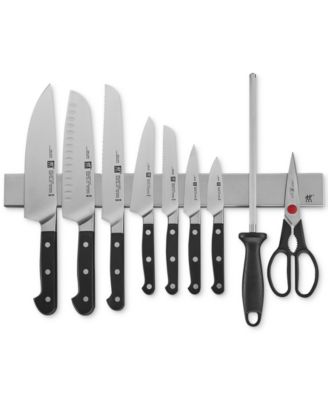 Zwilling - J.A. Henckels Pro Knife & Stainless Steel Magnetic Bar 10-Pc. Cutlery Set