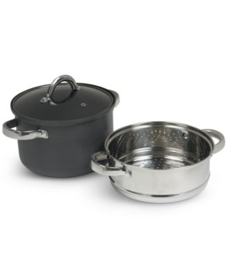 Sedona - 4-Qt. Hard Anodized Aluminum 3-Pc. Multi Cooker