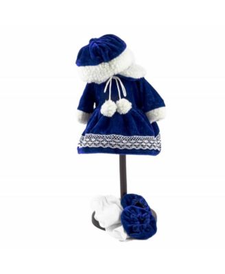 The Queen's Treasures - BBCWWO,  15" Baby Bitty Velvet Dress, Tights, Hat and Bootie Shoes