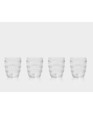 Euro Ceramica - Fez Double Old Fashion Glasses, Set of 4