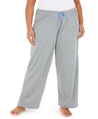 Hue - Plus Size Dot-Print Pajama Pants