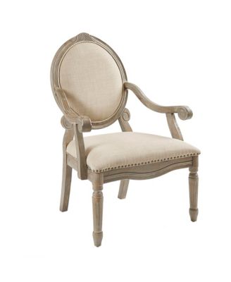 Furniture - Rosalyn Fabric Oval Back Accent Chair