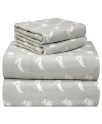 Pointehaven - Printed Flannel King Sheet Set