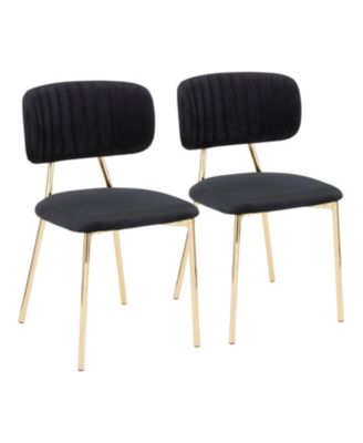 Lumisource - Bouton Gold Frame Dining Chair, Quick Ship (Set of 2)