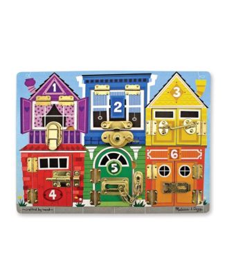Melissa and Doug - Latches Wooden Activity Board - Frustration-Free Packaging