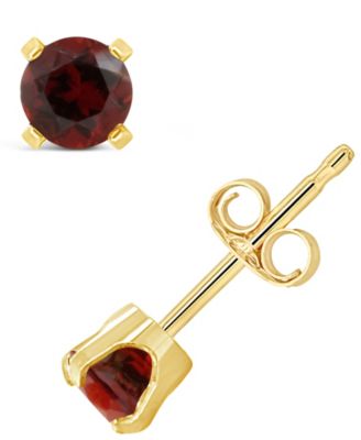 Macy's Brand - Gemstone Stud Earrings in 14K Yellow Gold