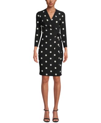 Anne Klein - Petite Dot-Print Dress