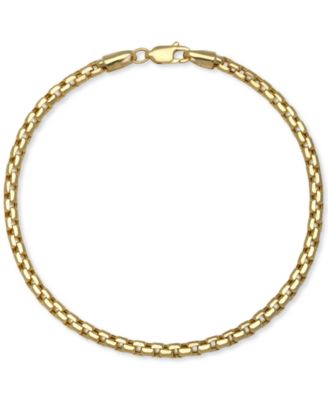 Macy's Brand - Rounded Box Link Chain Bracelet in 14k Gold