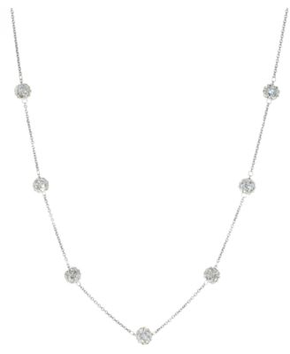 Giani Bernini - Crystal Ball 18" Statement Necklace in Sterling Silver