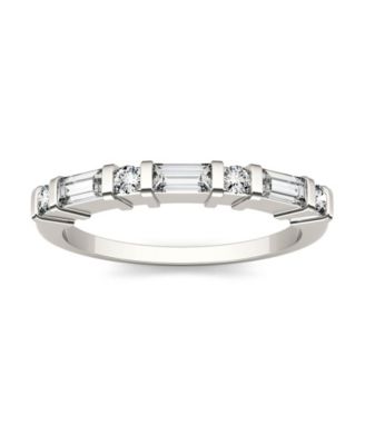 Charles & Colvard - Moissanite Baguette Wedding Band 1/2 ct. t.w. Diamond Equivalent in 14k White Gold