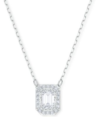 Swarovski - Rhodium-Plated Millenia Pendant Necklace, 15" + 2" extender