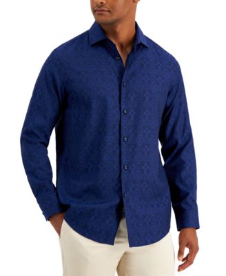 Alfani - Men's Regular-Fit Medallion-Print Shirt