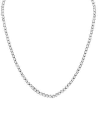 Macy's Brand - Diamond 20" Tennis Necklace (10 ct. t.w.) in 10k White Gold