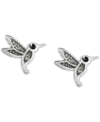 Giani Bernini - Cubic Zirconia Hummingbird Stud Earrings in Sterling Silver
