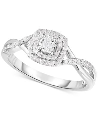 Promised Love - Diamond Promise Ring (1/5 ct. t.w.) in Sterling Silver