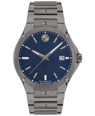 Movado - Men's Swiss Automatic Sports Edition Gray PVD Bracelet Watch 41mm