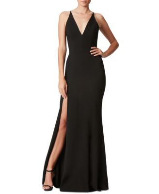 Dress the Population - Iris High-Slit Evening Gown