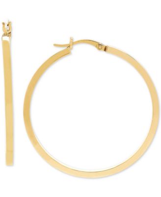Macy's Brand - Square Edge Hoop Earrings in 14k Gold, 40mm