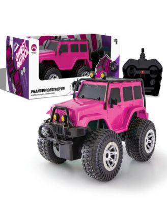 Sharper Image - SHARPER IMAGE RC All-Terrain Phantom Destroyer Toy Car, Off Road Action Rugged Roll Bar Design, Quick Response 2.4 GHz Wireless Remote Control, Built-In Radio Frequencies For Racing, Great For Kids