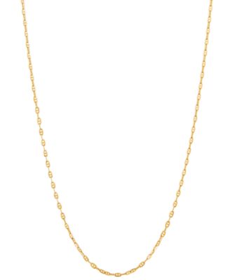 Italian Gold - Mariner Link 16" Chain Necklace in 10k Gold