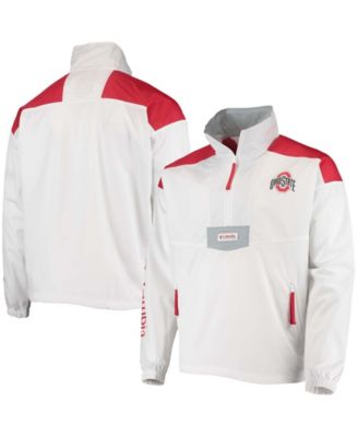 Columbia - Men's Oklahoma Sooners Santa Ana Anorak Quarter-Zip Jacket