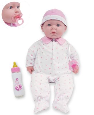JC TOYS - JC Toys, La Baby 20 inch Pink Washable Soft Body Baby Doll with Accessories - For Children 2 Years and older, Designed by Berenguer.