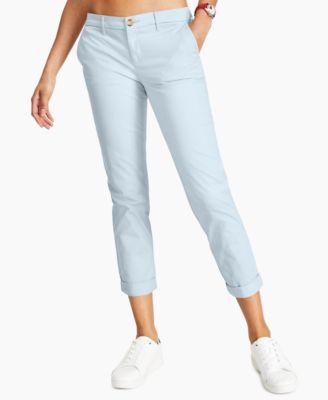 Tommy Hilfiger - Rolled-Hem Straight-Leg Chino Pants