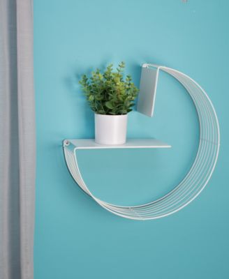 Honey Can Do - Circular Decorative Metal Wall Shelf