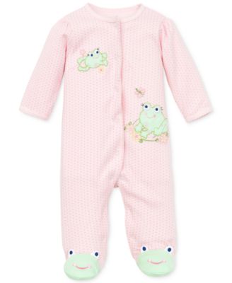 Little Me - Baby Coverall, Baby Girls Coverall with Animal Footies