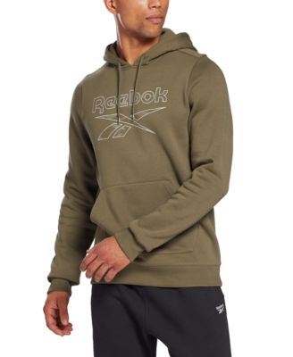 Reebok - Men's Identity Regular-Fit Camo Logo-Print Hoodie