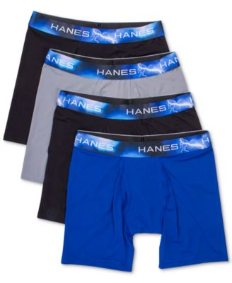 Hanes - Men's Classics Ultimate&reg; X-Temp&reg; 4-Pk. Moisture-Wicking Mesh Boxer Briefs