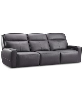 Furniture - Dextan Leather 3-Pc. Sofa with 2 Power Recliners