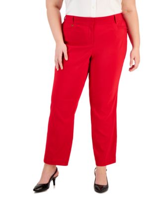 JM Collection - Plus Size Slim Leg Pants