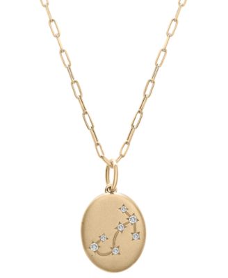 Wrapped - Diamond Scorpio Constellation 18" Pendant Necklace (1/20 ct. tw) in 10k Yellow Gold