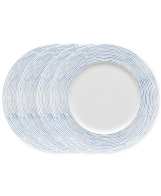 Noritake - Hammock "Stripes" Rim Dinner Plates, Set of 4
