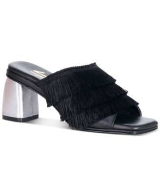 Silvia Cobos - ChaCha Fringe Block-Heel Dress Sandals