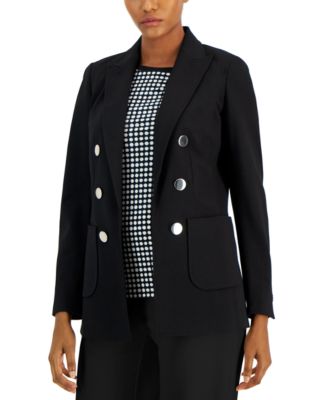 Anne Klein - Women's Faux Double-Breasted Jacket