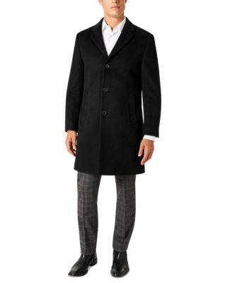 Kenneth Cole Reaction - Men's Single-Breasted Classic Overcoat