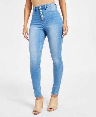 Dollhouse - Juniors' 5-Button Skinny Jeans